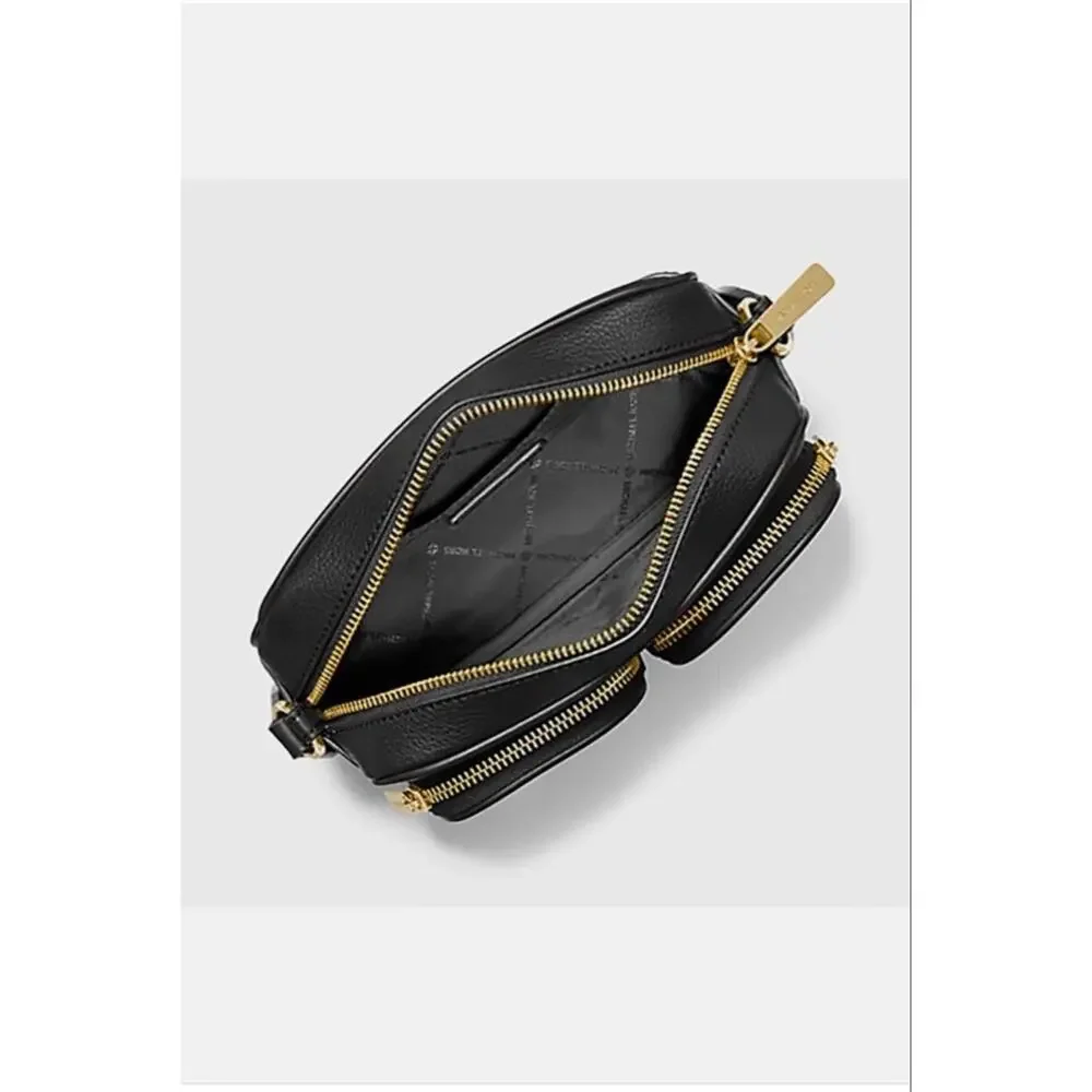 Michael Kors Crossbody Bag Black with Gold Hardware